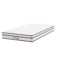 Modway Jenna 6" Innerspring and Foam Twin Mattress-Quilted Pillow-Top Cover