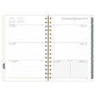 Mead 2027 Small Weekly/ Monthly Planner - 8-1/2" x 6" - Floral Meadow - Bilingual-Page size: 8-1/2" H X 5-1/2" W