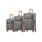 Champs Classic II 3-Piece Softside Luggage Set - Lightweight - Grey-From the Classic II Collection