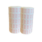 Wamaco Motex 5500 Made In Canada Labels - 7/8" x 7/16" - White - Red Text - 10 Pack-Versatile - These stickers can hold your item numbers, prices or dates making it easy for organizing your space