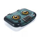 Zipit Recycled Storage Box - Grey Robot-Recycled Plastic Pencil Box can hold up to 60 pens and pencils