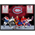Montreal Canadiens 5-player Collage with Laser Cut-out Alumni - Framed Print - 34" x 24"-Premium funinn