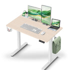 IMHome Height Adjustable Electric Standing Desk with 3 Memory Settings - 40" x 24" - Ivory Top/White Frame-Elevate your workspace with the IMHome Electric Standing Desk, a versatile and feature-rich solution for home offices and professional setups. This sit-stand desk offers smooth electric height adjustments from 28" to 47" (72cm to 118cm), allowing you to seamlessly switch between sitting and standing. With a built-in 3 memory settings, you can save your favorite height settings for ultimate convenience.