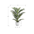 Monarch Specialties 28" Artificial Indoor Palm Tree - Floor - White Pot-This easy-care faux potted plant is made from the highest quality materials and requires no maintenance or watering, for a sustainable, environmentally friendly decorative accent that will last a lifetime