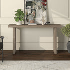 Hudson&Canal Soren 55"W Console Table - Antiqued Grey Oak-Clean with a soft, dry cloth and no harsh chemicals or abrasive cleaning materials