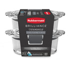 Rubbermaid Brilliance Round Leak Proof Food Storage Plastic Containers - 510ml - 2 Pack-100% leak-proof and airtight: Airtight seal and secure latches prevent spills and leaks and help keep food fresh and secure