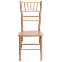 Flash Furniture HERCULES Series Natural Wood Chiavari Chair-Chiavari Seating