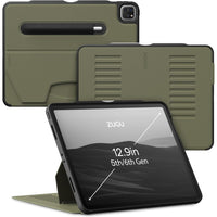 Zugu Case for 12.9" iPad Pro 2021/2022 - Limited Edition - Olive Green-Magnetic Folio Case