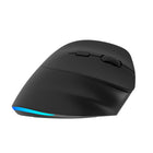 Intekview Bluetooth + 2.4G Wireless Vertical Mouse - Black-Long battery life: Designed to last for multiple days of intensive use