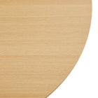 Manhattan Comfort Layla Modern Coffee and End Table - Natural Oak - Set of 2-Coffee Tabletop Diameter Measures 35.4 in. End Tabletop Diameter Measures 17.7 in