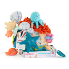 Miniland Sensorial Reef-It promotes stimulation of the senses of touch, sight and hearing.