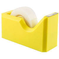 JAM Paper Modern Tape Dispenser, Yellow-Colourful Tape Dispenser