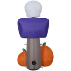 GEMMY Airblown Inflatable Happy Halloween Sign - 54"-Deflates for easy storage