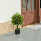 HOMCOM 21.7"H Decorative Artificial Plants for Home - Green-Colour: Green 