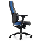 Offices to Go Kazan FX High Back Synchro-Tilter Chair - Black/Blue-Multi-position tilt lock control locks the chair in place, or allows it to tilt freely, according to user preference