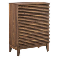 Modway Render 4-Drawer Chest - Walnut-Versatile 4-Drawer Chest