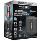 Volkano Gemini Series Single True Wireless Bluetooth Speaker, Dark grey-Product Size: 73.4 x 73.4 x 95.5 mm