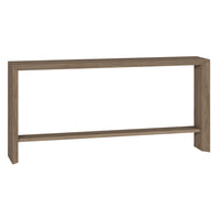 Hudson&Canal Osman 64"W Console Table - Antiqued Grey Oak-A modern contemporary design for your entryway, living room, den, and more