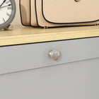HOMCOM Modern Shoe Cabinet with 3 Flip Drawers for 12-18 Pairs - Grey-Anti-tipping hardware enhances safety