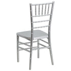 Flash Furniture HERCULES PREMIUM Series Silver Resin Stacking Chiavari Chairs - 2 Pack-Silver Finish