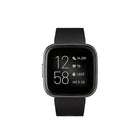 Fitbit Versa 2 Smart Watch with Amazon Alexa, Black/Carbon Aluminum (FB507BKBK-FRCJK)-40mm full-colour touchscreen display with 300 x 300 resolution