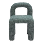Zuo Arum Dining Chair - Snowy Green - Set of 2-Shearling style fabric