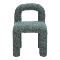 Zuo Arum Dining Chair - Snowy Green - Set of 2-Shearling style fabric