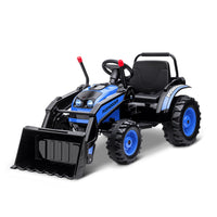 Aosom 6V Kids Ride-On Excavator - Blue-The ride-on car can play continually for around 35 min once fully charged(8-12h) 