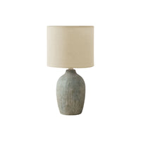 Monarch Specialties 18" H Contemporary Table Lamp - Green Ceramic / Beige Shade-This 18"h table lamp features a stylish green ceramic base with a textured finish, topped with an elegant beige fabric shade, for the perfect accent lighting in a living room, home office, or bedroom decor