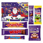 Cadbury Medium Santa Selection Festive Chocolates 6-Piece Box - 125 g-Includes a variety of individually wrapped chocolate bars and treats
