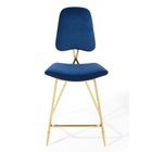 Modway Ponder Performance Velvet Counter Stool - Navy-7
