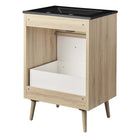 Modway Maverick 24" Bathroom Vanity - Black/Oak-Melamine and Particleboard Construction