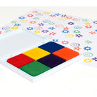 Ready 2 Learn Jumbo Washable Stamp Pad - 6-in-1 - 2 Pack-Raised ink pad design: The raised pad means there are no hard edges around the ink. Children can press down without hitting an edge, which provides more area for stamping!