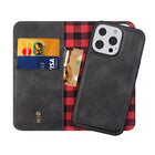 General Supply Goods + Co 2-in-1 Magnetic Folio for iPhone 13/13 Pro - Charcoal-Soft vegan leather