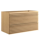 Modway Render 36" Wall-Mount Bathroom Vanity Cabinet - Oak-7