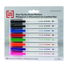 TRU RED Dry Erase Markers - Fine Tip - Assorted - 8 Pack-Write and erase on whiteboards, glass, and other dry erase surfaces