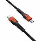 UAG Rugged Kevlar Core USB-C to USB-C Charge/Sync Cable 5ft - Black/Orange-5ft. (1.5m) Length