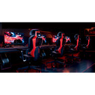 TygerClaw Aeralume Elite 2 Mesh High-Back Ergonomic Gaming Chair - Black/Red-Breathable mesh back and seat promotes airflow for long sessions