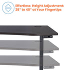 Motionwise M3 PRO Series Ergonomic Curve 30" x 60" Electric Sit-Stand Desk with Dual Motors - American Walnut-Spacious Ergonomic Workspace: Its 30” x 60” surface offers ample room for your setup while fitting well in home offices or professional spaces. An ergonomic curve enables optimal body positioning when sitting or standing, providing maximum comfort throughout the day.