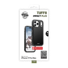 TUFF8 Impact+ Triple-layer Rugged Case for iPhone 17 Pro Max - Black-Military-grade protection: engineered to withstand drops from up to 14 feet, providing maximum phone protection