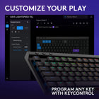 Logitech G515 Lightspeed TKL Wireless Low Profile Gaming Keyboard - Black-16.8M colours to customize your RGB gaming keyboard for play, to create themes, and sync other Logitech G gear in G HUB