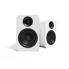 Kanto YUP4W Passive 4" Bookshelf Speakers with 1" Silk Dome Tweeter and 4" Kevlar Woofer - White-1" Silk Dome Tweeters
