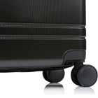 Champs Vintage IV 20" Carry-on Luggage Case - Black-8 360-Degree Spinner Wheels