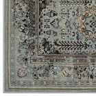 Modway Enye Distressed Vintage Floral Lattice Area Rug - 8 ft W x 10 ft L - Brown/Silver Blue-Stain Resistant / Easy To Clean