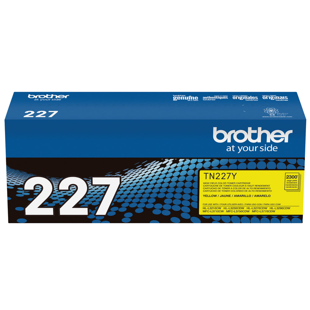 Brother TN227 Yellow Toner Cartridge, High Yield | staples.ca