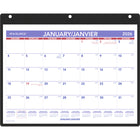 AT-A-GLANCE 2026 Monthly Wall Calendar with Sleeve - 8-1/8" H x 11" W - Bilingual-Page size: 8-1/8" H x 11" W