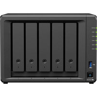 Synology DS1525+ 5-Bay DiskStation NAS Server - AMD Ryzen V1500B - 8 GB RAM-Up to 300 TB of raw storage with expansion unit