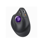 ProtoArc NL Ergonomic Vertical Wireless Trackball Mouse - Purple-Built-in 500mAh lithium battery, easily charge the mouse with the included USB C charging cable anytime anywhere