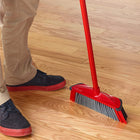 Vileda 3-Action Broom - Red-Ideal and safe for multiple floor types