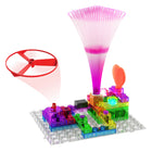 E-Blox Circuit Blox Student Set - 59 Projects-Meets NGSS requirements by teaching voltage, current and how circuits with switches, LEDs, motors alarm module and fiber optic tree